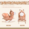 Qaba Kids Plush Ride-On Rocking Horse Toy Giraffe Style with