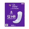 Poise Plus Incontinence Pads, Ultimate Absorbency Long, 108-count