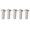 XMMT 5PCS Stainless Steel Derby Cover Button Head Screw Bolt