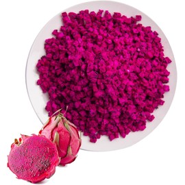 Freeze-Dried Diced Dragon Fruit Snack - 3.52Oz/ 100g, Freeze-Dried Pitaya grain (Dragonfruit) dragon fruit, freeze dried dragonfruit