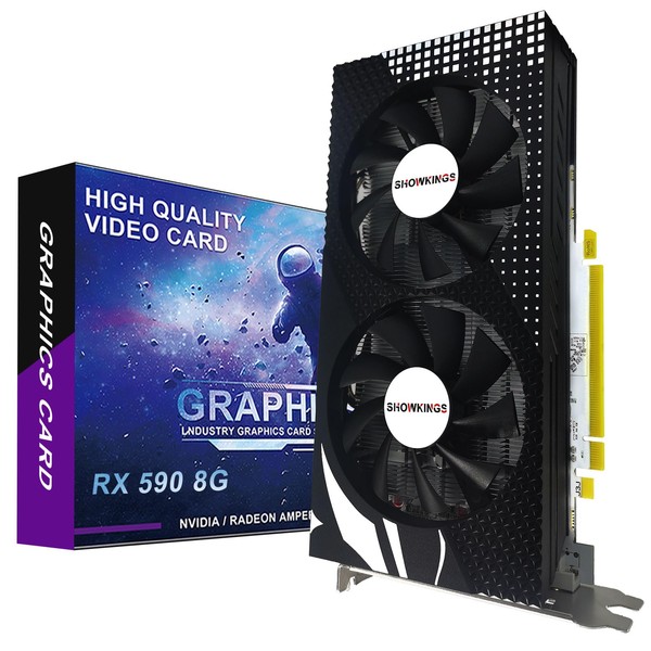 SHOWKINGS Radeon RX 590 GME Graphics Card, 8GB GDDR5 2304SP