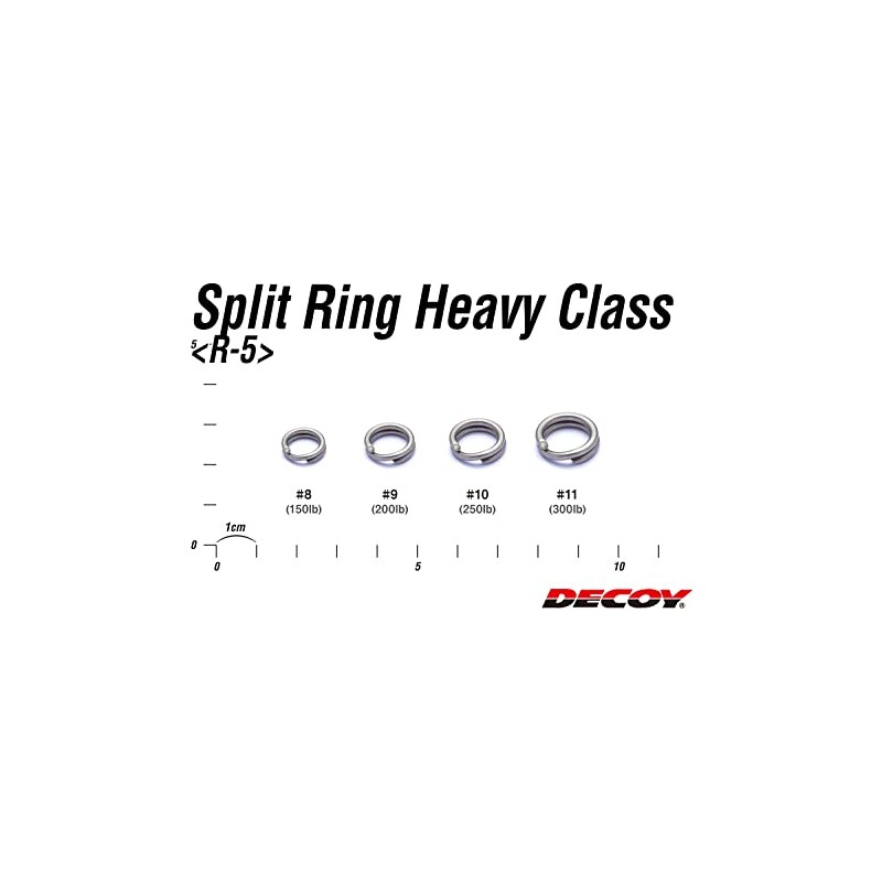 Katsuichi Decoy R-5 Split Ring Heavy Class #9 Silver