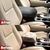 QianBao DIY Leather Center Console Cover Replacement for Toyota Tundra