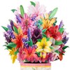 CNLITIHEKA Lily Flower Bouquet Pop Up Card Mother's Day Flower