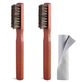 Srefaka Shoe Brush Shoe Polish Brush Horse Hair Brush for Leather Horsehair Shoe Brush Professional Shoe Polish Applicator