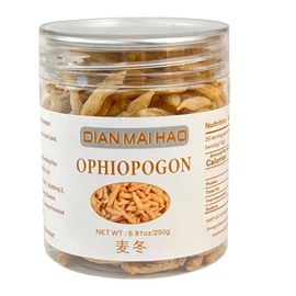 Ophiopogon Herb | Mai Men Dong Chinese Herb | Ophiopogon japonicus - Tonifies & Nourishes Yin and Moistens Lungs | #1 Pure, Medicinal Grade Chinese Herb, 8.8oz 麦冬