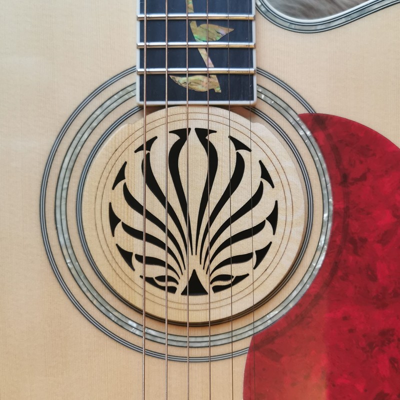 Sticky Tunes Sound Hole Cover Fire
