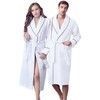 Canadian Linen Waffle Bathrobe (CA/US, Alpha, Large, Regular, Regular, White)