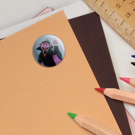 Sesame Street Vintage Count Von Count Puffy Bubble Dome Scrapbooking Crafting Sticker Set