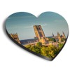 1 x Heart MDF Magnets - Durham Cathedral England UK