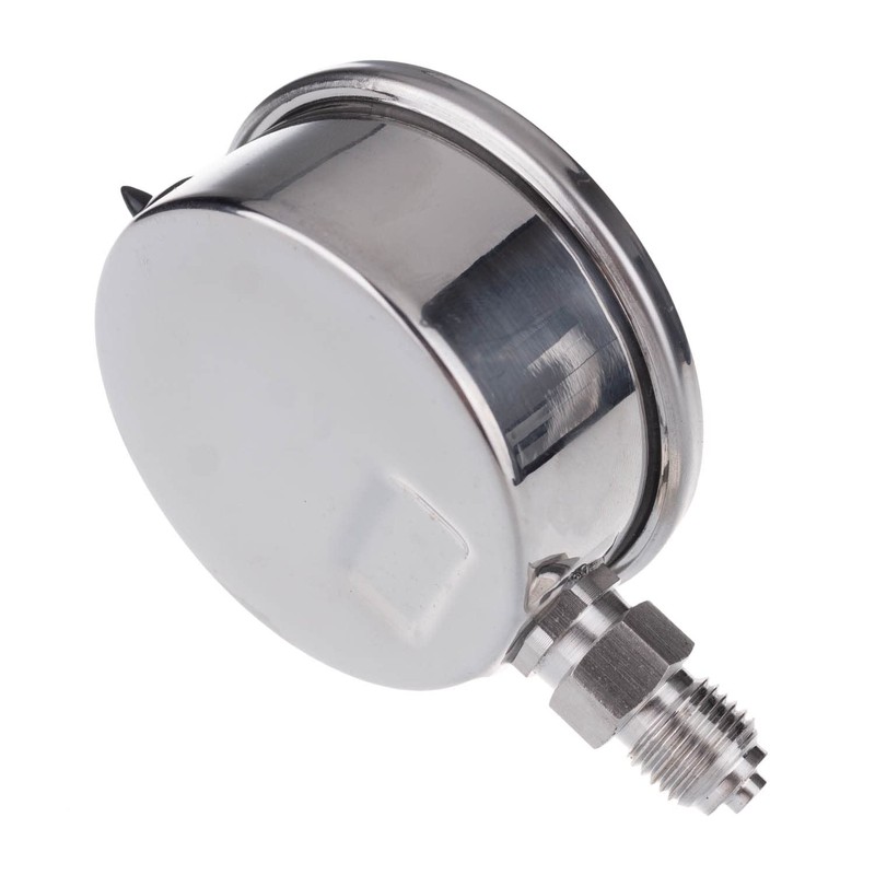 THERMIS Stainless Steel Pressure Gauge with Bourdon Pin 304CHG Bottom