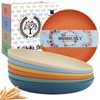 Homienly Deep Plates 6 PCS Reusable Dinner Plates Alternative for