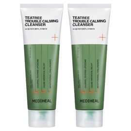 Mediheal Tea Tree Trouble Soothing Cleansing Foam, 120ml, 2 pieces / 메디힐 티트리 트러블진정 클렌징폼, 120ml, 2개