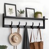 Tatub 29'' Coat Rack Wall Mount with Shelf, Wood Wall