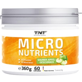 Multi Vitamin of TNT | Magnesium, Vitamin C, Zinc, Selenium, Copper Chrome, Biotin, Vitamin D, Vitamin B12 | High Dose for everyday use, sports, fitness and Bodybuilding | 360g Container – Sour Apple Flavour