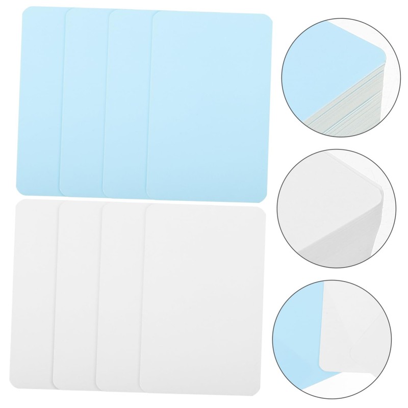 Ciieeo 200sheets Blank Note Cards Kraft Memo Cards for Studying