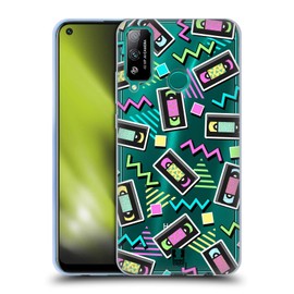 Head Case Designs Video Cassette Patterns Iconic 90's Soft Gel Case Compatible With Honor Play 4T