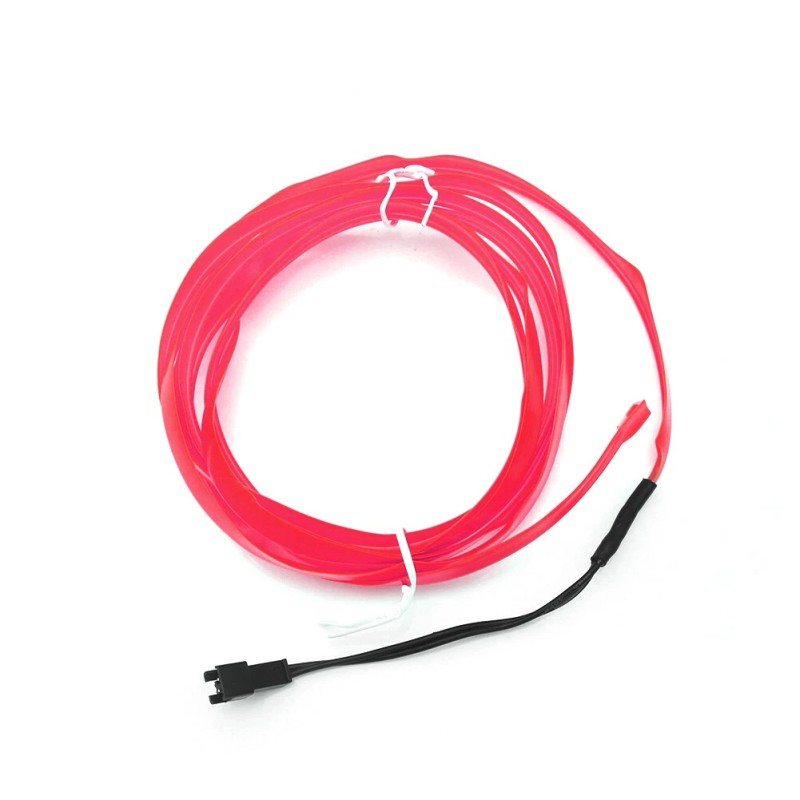 Unbranded Pink LED Car EL Wire Neon String Strip Lights