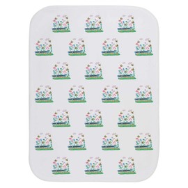 Azeeda 'Bee Welcome Flower Garden' Baby Burp/Wash Cloth (BC00032776)