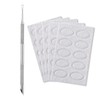 Cuticle Pusher Tool, Professional Nail Tools Set With 50 Grit