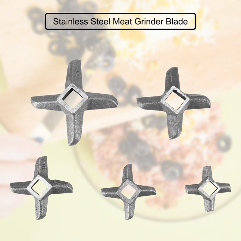 Mincer Blade, Asixx Cross-shaped Steel Meat Grinder Blade(#22)