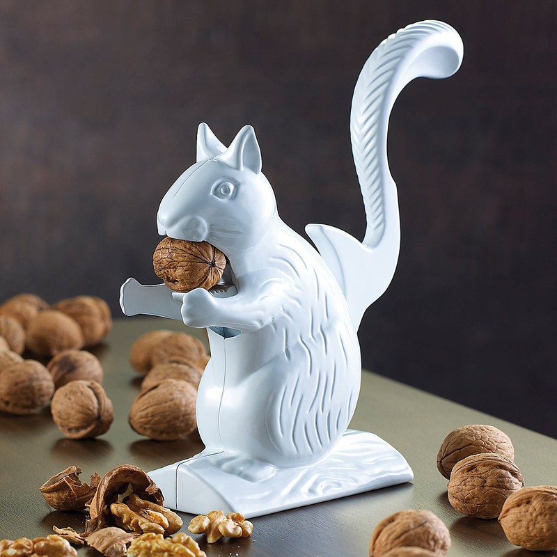 Rosenstein & Söhne Retro Nutcracker: Cast Iron Nutcracker in Squirrel