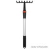 Zenport J4007 Soil Rake Attachment, Garden Multi Tool, Black