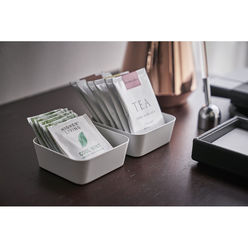 YAMAZAKI home Tower Amenity Tray S White, Small