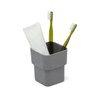 umbra (アンブラ) 歯ブラシスタンド 13x10x10cm シラー キャニスター チャコール 21009269149