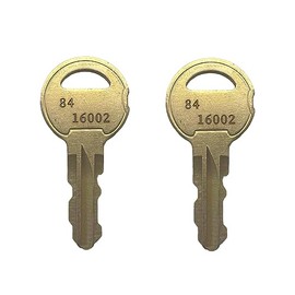 KeyPower (2) 84-16002, 84 16002 Keys for DKS Doorking 4001-053,4001-052 Lock Cabinet 10025 90 Degrees