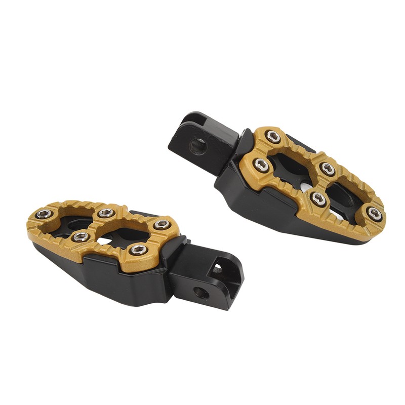 1 Pair Motorcycle Footpeg Left Right Anti Slip Universal Aluminum