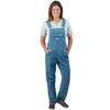 Liberty Womens Washed Denim Bib Overalls, Light Stone Washed, Small