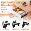 REGUDA Drawer Slides Ball Bearing 3 Folds Full Extension Side
