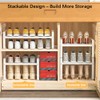 Yagizaai Expandable 1-Tier Metal Shoe Rack (H:10"), Adjustable Width 14.9"-23.6",