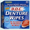 DOC Denture Wipes- No Scrubbing Brushing or Mess