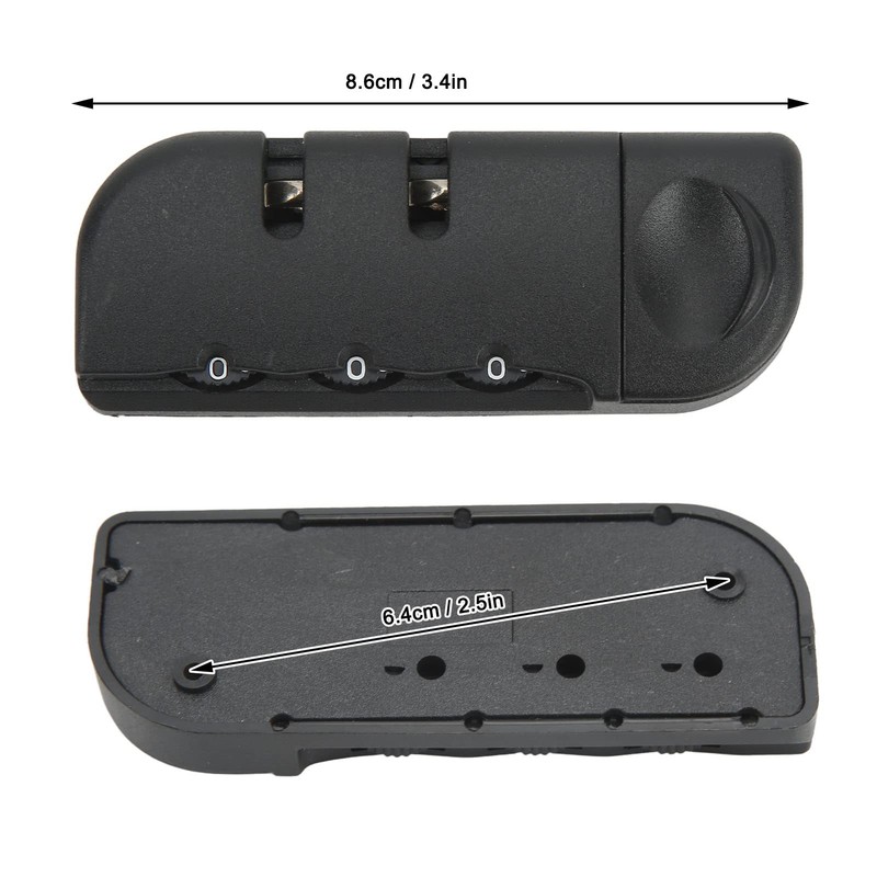 KIMISS Suitcase Security Lock Luggage Fixed Lock Plastic, Zinc Alloy