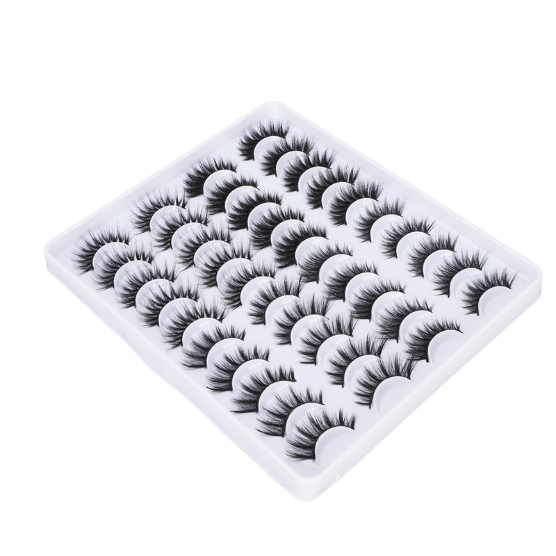 20 Pairs 6D False Eyelashes 4 Styles Long Thick Semi
