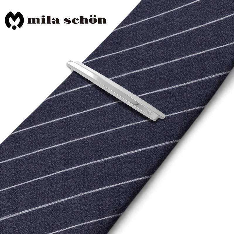 mila schon ミラ ショーン シルバー オーバーラップ ネクタイピン se-ms029