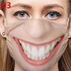 2 Pack Funny Masks Washable & Reusable Funny Face Mask