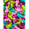 Bookworm 3D Silicone Focal Beads - Shaped like Worms for