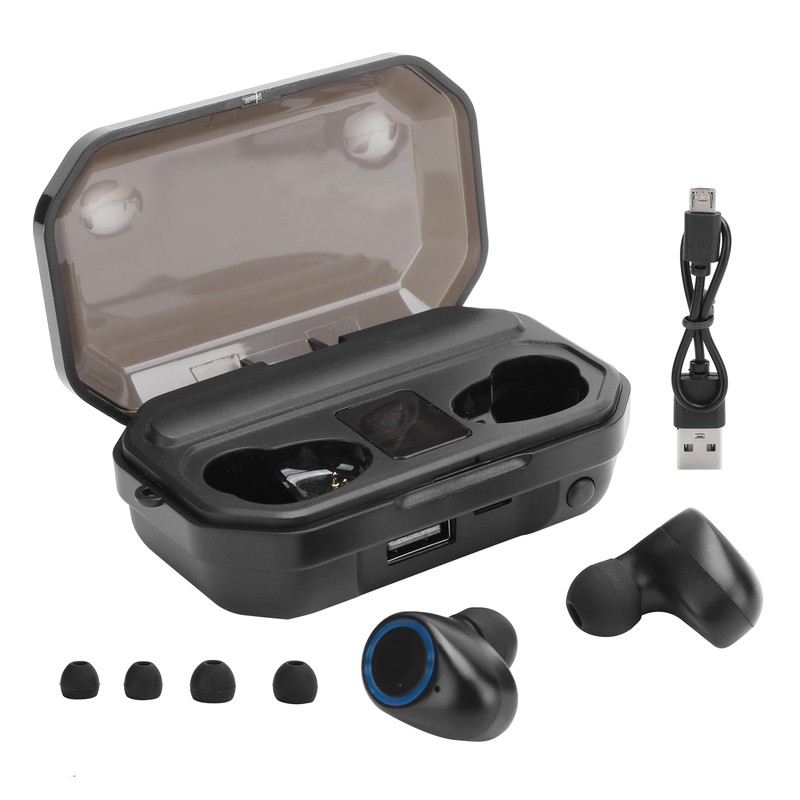 M12 InEar Bluetooth 5.0 Earphone Digital Display True Wireless Headphone