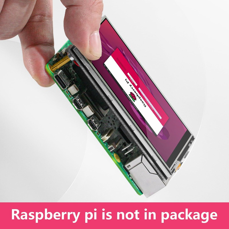 Aurevita For Raspberry Pi Screen, 3.5 inch Resistive Touchscreen, Mini