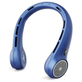 TUNISE Neck Fan, Portable Neck Fan with LED Display, 360° Cooling, 3-Speed Adjustment & Whisper-Quiet Operation, Twistable, Rechargeable, Gift for Women Men, Outdoor Indoor as Travel Essential