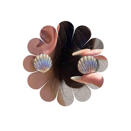 Xmsrn Vintage Kaurimuschel Ohrringe Boho Muschel Kaurimuschel Ohrringe Silber Muschel Ohrringe Erklärung Muschel Ohrringe Für Frauen