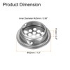 sourcing map 24Pcs Air Vents Circular Soffit Vent 25mm/1" Stainless