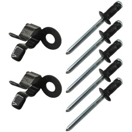 2 Pack Fuel Gas Tank Door Cap Cover Lid Hinge Spring Clips Fit for Toyota 4Runner FJ Cruiser Sequoia Tacoma Tundra, Replace 77366-35030 7736635030, with 5 Pack Fuel Door Rivets