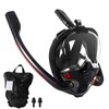 Full Face Snorkel Mask Adult with Double Tube, 180° View