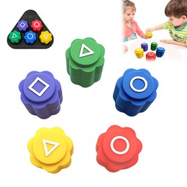 LAKJUOZ Squid 2 Gonggi Korean Game Traditional Korean Gonggi Game Set Gonggi Jack Korean Stones Game Squid Game Game Hand Game for Children and Adults with Triangular Base