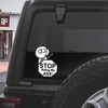 Funny Stop Sign Vinyl Decals for Car Windows - Waterproof