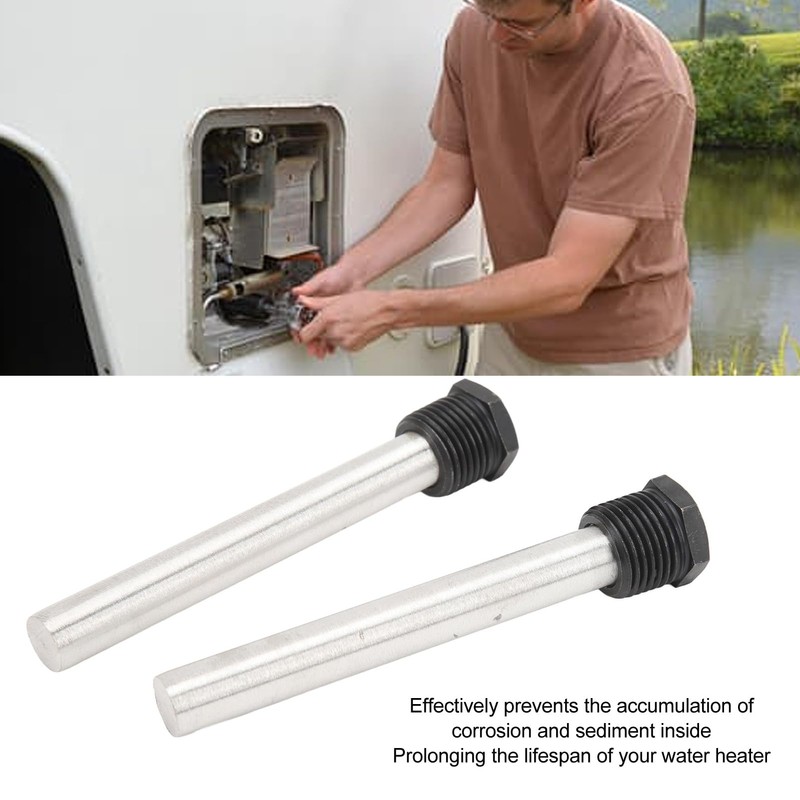 RV Water Heater Anode Rods, 2 Anode Rods wth PTFE